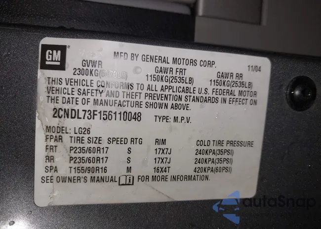 2CNDL73F156110048: 43516608