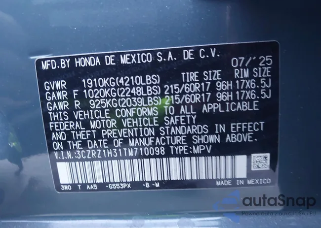 3CZRZ1H31TM710098: 43516648