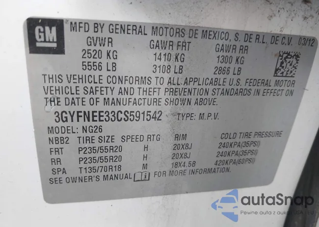 3GYFNEE33CS591542: 43516803