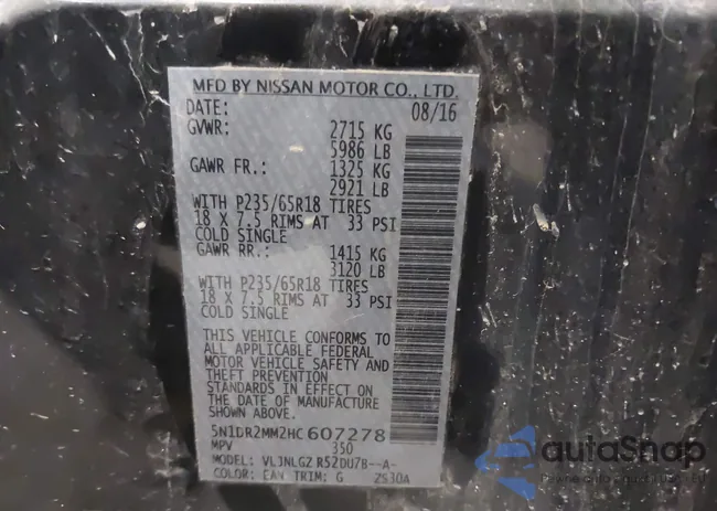 5N1DR2MM2HC607278: 43516082