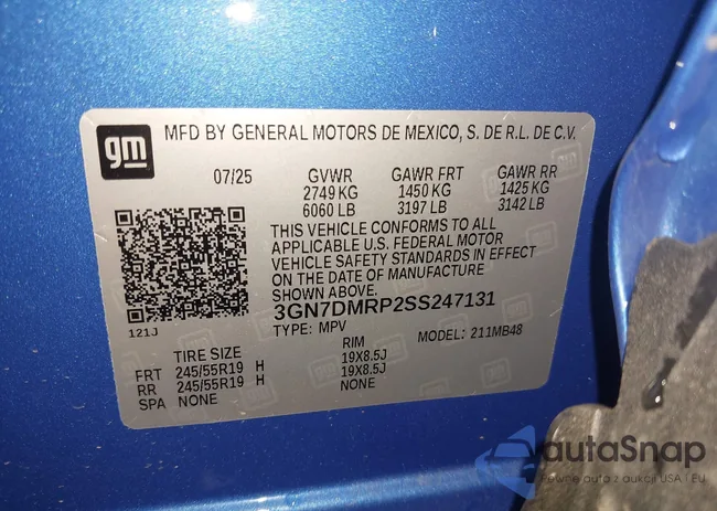 3GN7DMRP2SS247131: 43516196