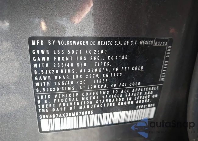 3VV4B7AX3RM078865: 43516260