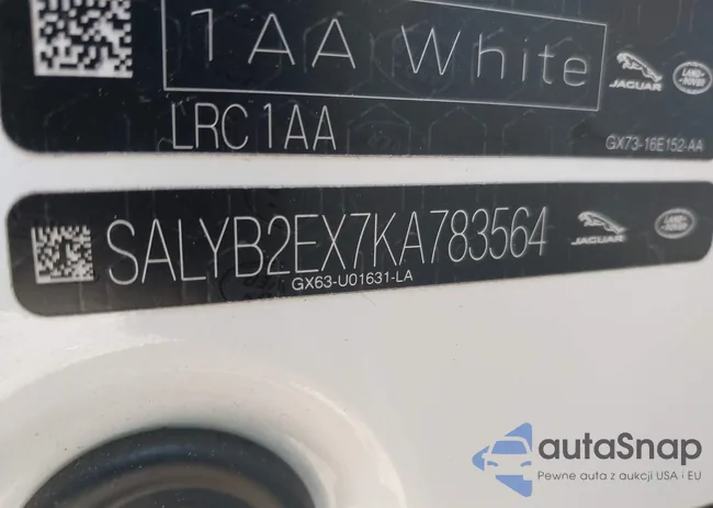 SALYB2EX7KA783564: 43516401