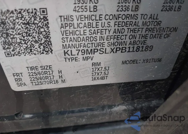 KL79MPSLXPB118189: 43517537