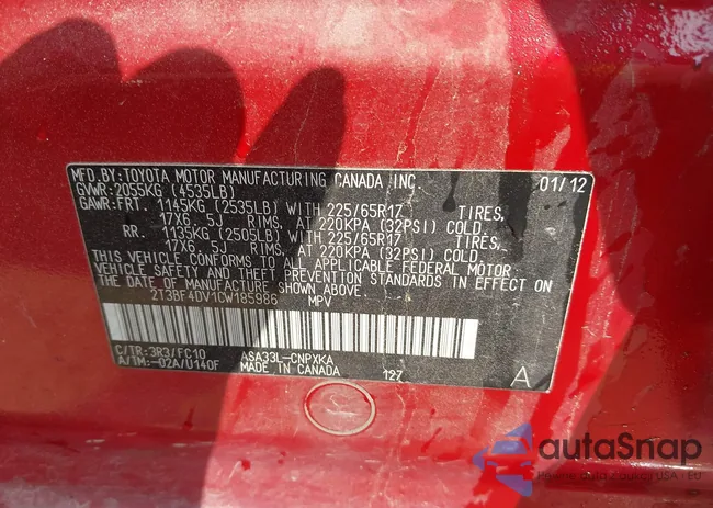 2T3BF4DV1CW185986: 43517690