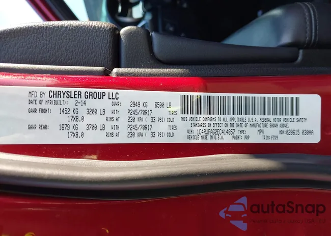 1C4RJFAG2EC414857: 43517767