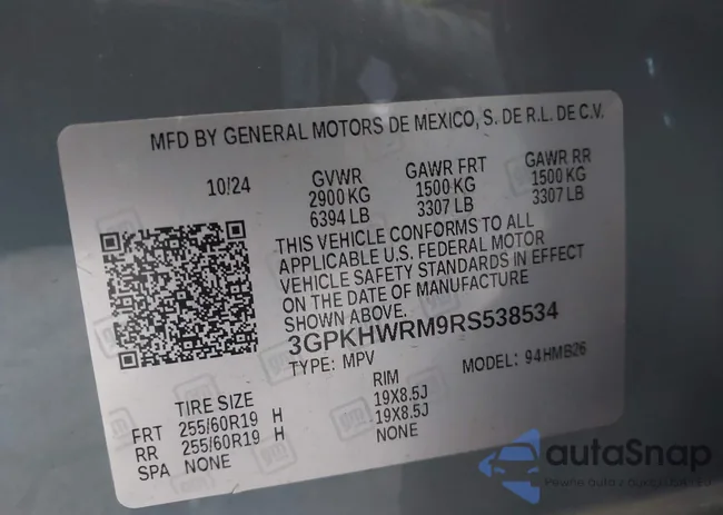 3GPKHWRM9RS538534: 43517994