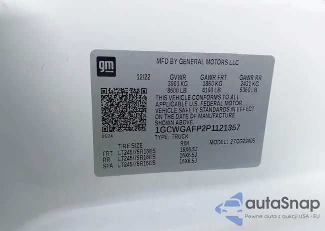 1GCWGAFP2P1121357: 43517104