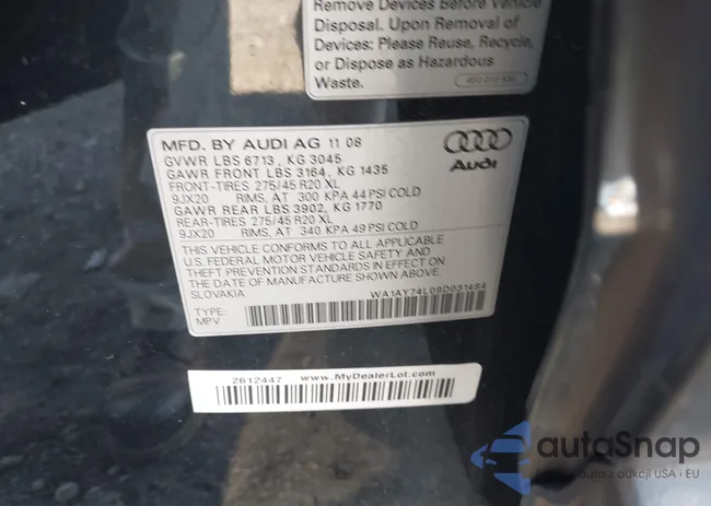 WA1AY74L09D031484: 43517355