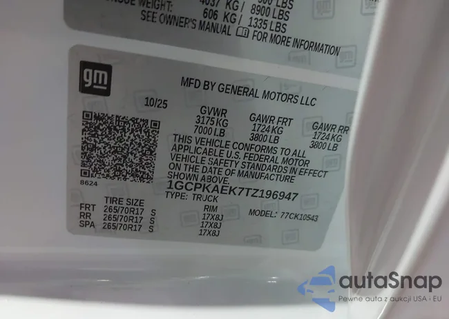 1GCPKAEK7TZ196947: 43517371