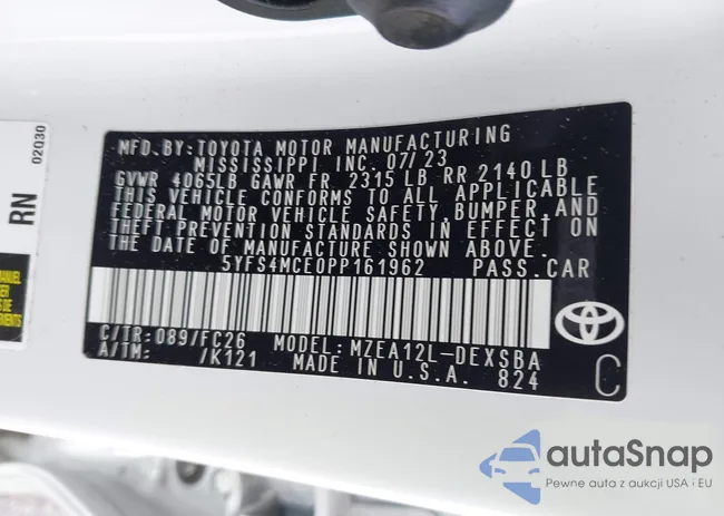 5YFS4MCE0PP161962: 43518601