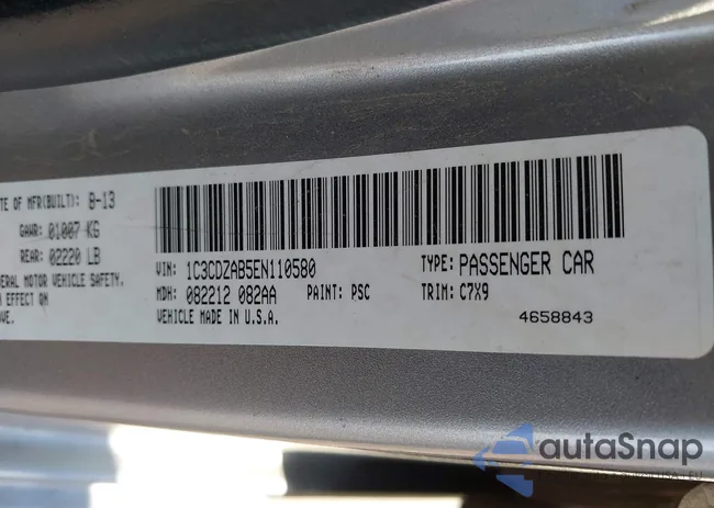 1C3CDZAB5EN110580: 43518650