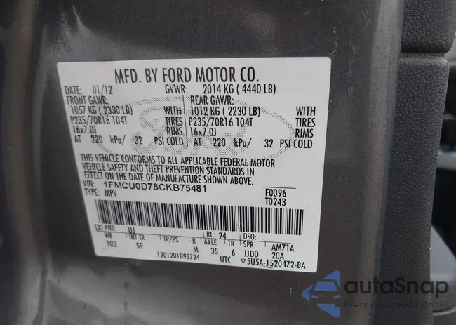 1FMCU0D78CKB75481: 43518914