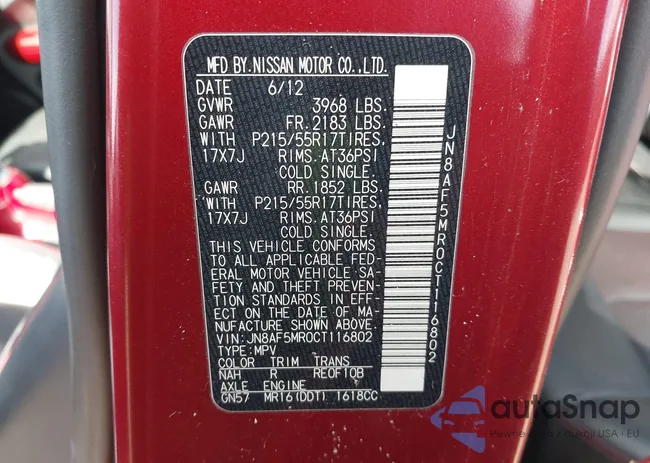 JN8AF5MR0CT116802: 43518033