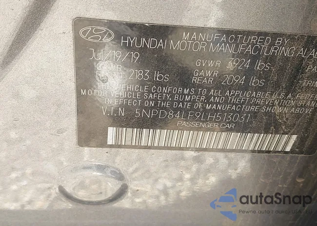 5NPD84LF9LH513031: 43519443