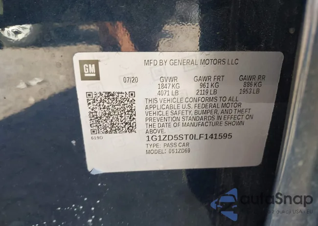 1G1ZD5ST0LF141595: 43519527