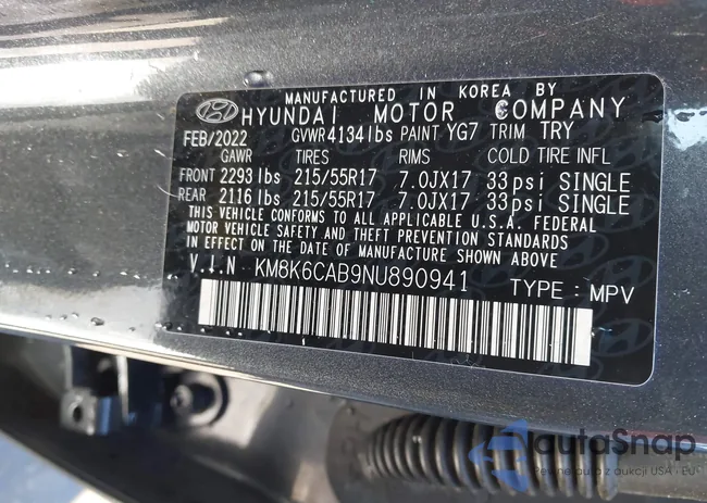 KM8K6CAB9NU890941: 43519677