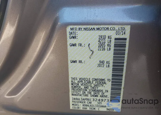 1N4AL3AP9EC324973: 43519716