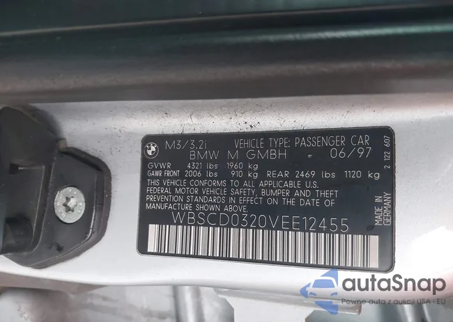 WBSCD0320VEE12455: 43519830