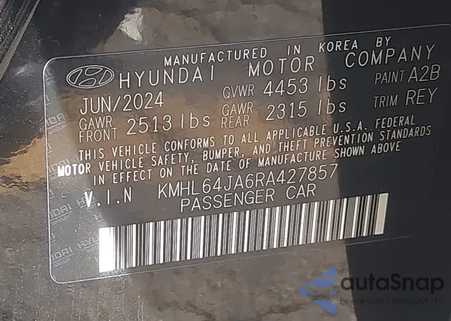 KMHL64JA6RA427857: 43519133