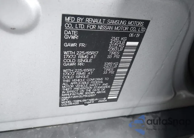 KNMAT2MV2LP502937: 43520537