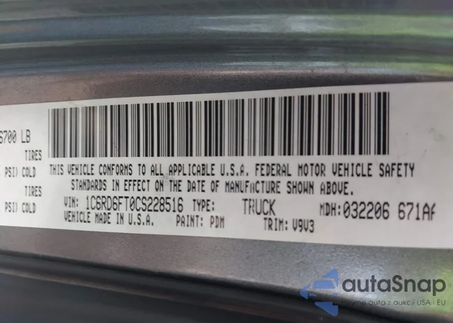 1C6RD6FT0CS228516: 43520940