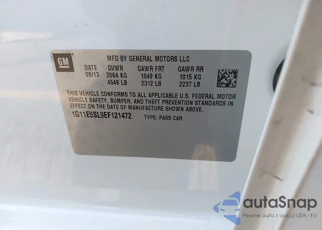 1G11E5SL9EF121472: 43520045