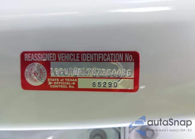 1GCUYHEL7KZ164436: 43520072