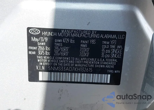 5NMS33AD7KH132615: 43520202