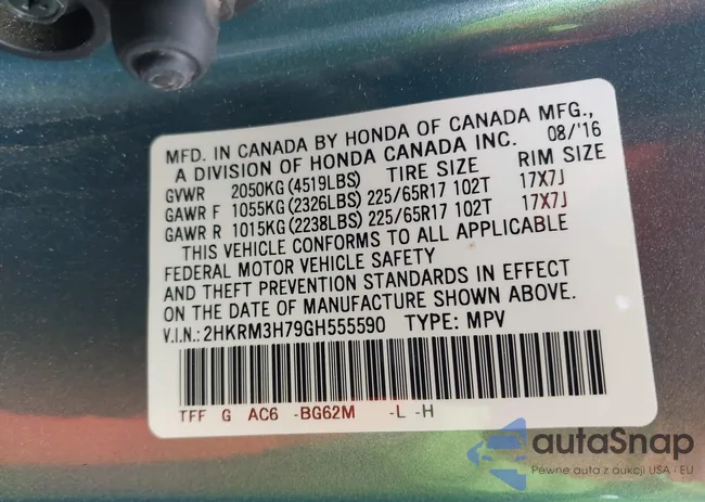 2HKRM3H79GH555590: 43520355