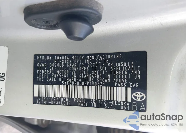 5YFBURHE0GP490621: 43520360