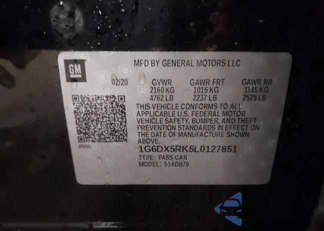 1G6DX5RK5L0127851: 43521411