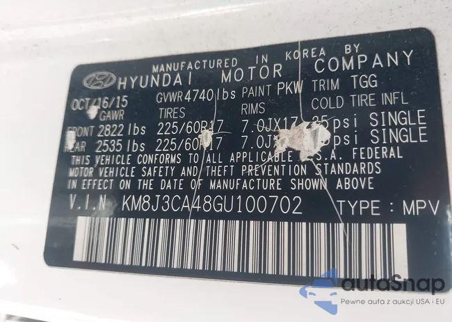 KM8J3CA48GU100702: 43521435