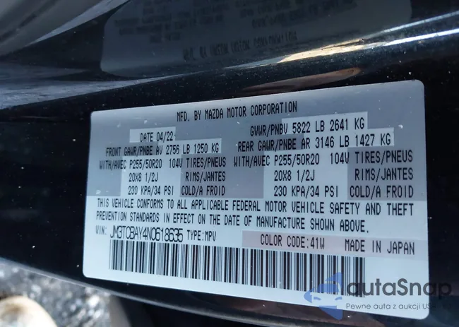 JM3TCBAY4N0618635: 43521486