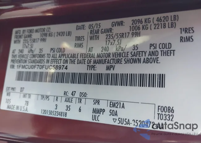 1FMCU0F70FUC58974: 43521504