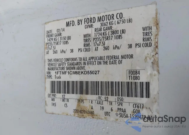 1FTMF1CM6EKD55027: 43521532