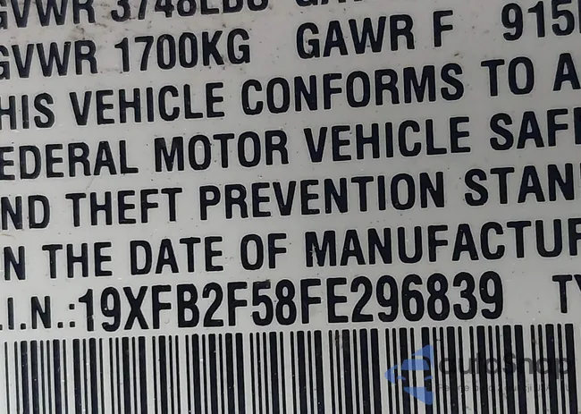 19XFB2F58FE296839: 43521575