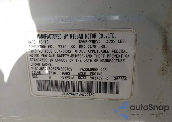 JN1CV6AP4BM300782: 43521713