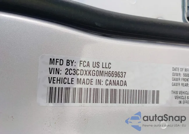 2C3CDXKG0MH669637: 43521746