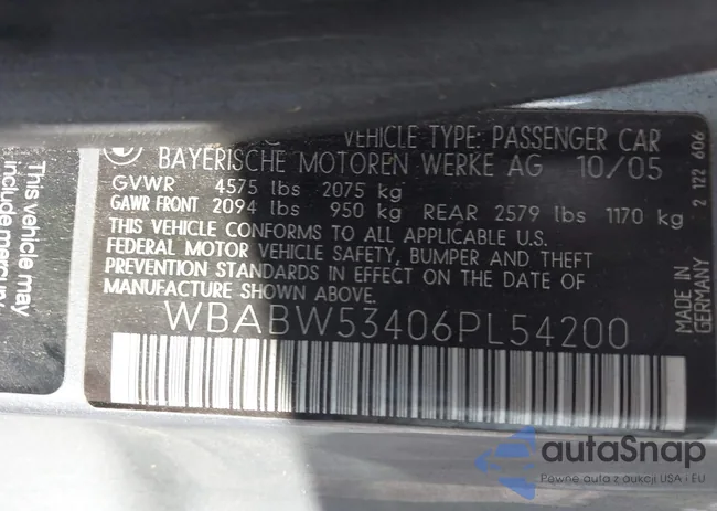 WBABW53406PL54200: 43521755