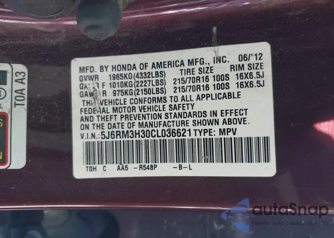 5J6RM3H30CL036621: 43521893