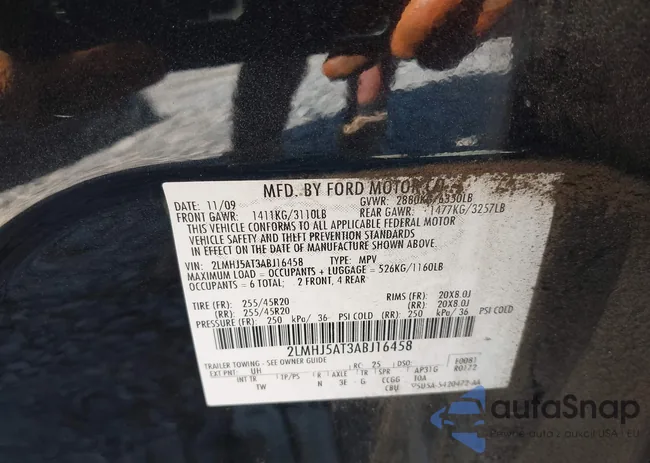 2LMHJ5AT3ABJ16458: 43521024