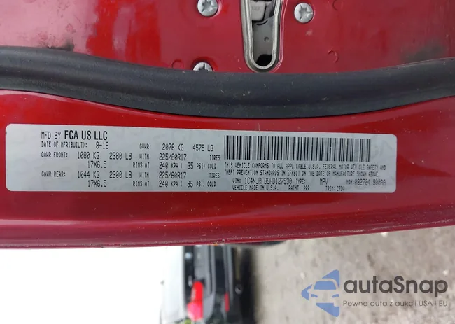 1C4NJRFB9HD127530: 43521122