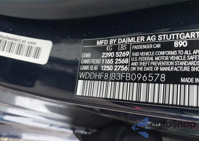 WDDHF8JB3FB096578: 43521193