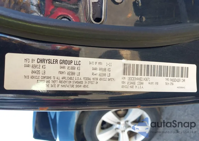 1B3CB3HAXBD143671: 43521215