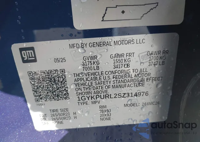 1GYKPURL2SZ314976: 43521269