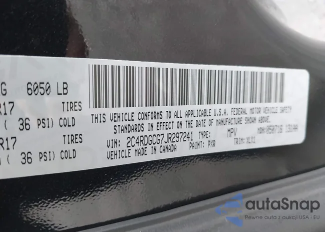 2C4RDGCG7JR297241: 43521302