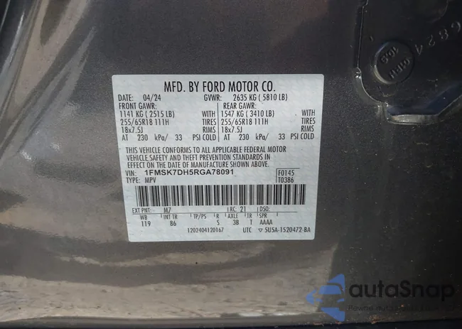 1FMSK7DH5RGA78091: 43521372