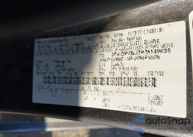 3FADP4BJ7KM149635: 43522457