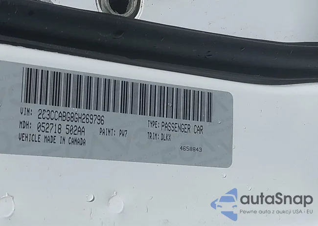 2C3CCABG8GH269796: 43522521